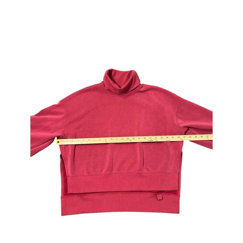 Lululemon Softstreme Turtleneck Pullover Size 6 Pomegranate Pink Athleisure - Picture 5 of 9
